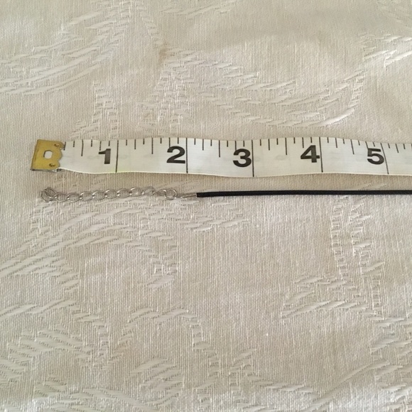 BLOODSTONE LARGE RAISED STONE STERLING SILVER FREE BLACK SILK CHAIN INCLUDED - Picture 6 of 7